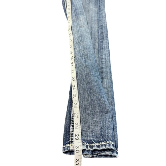 Buffalo David Bitton Dominik Straight Jeans Blue Mens Size 34x30 - Picture 8 of 9